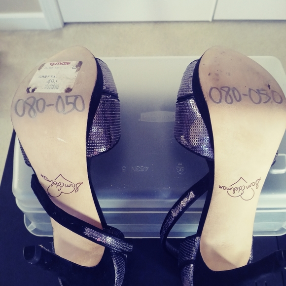 Sam Edelman Women's Lavender Sequins Sparkling Heels - Picture 7 of 12